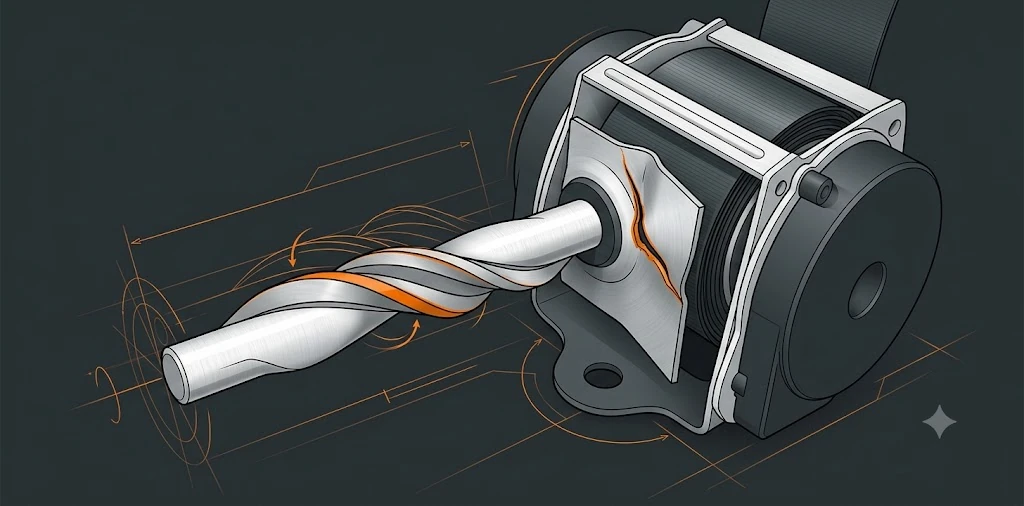 Ogranicznik napięcia pasa load limiter torsion bar